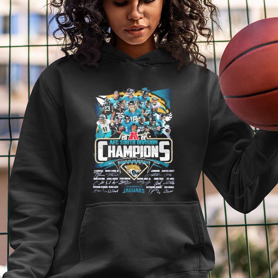 AFC South Division Champions Jacksonville Jaguars signatures shirt 1