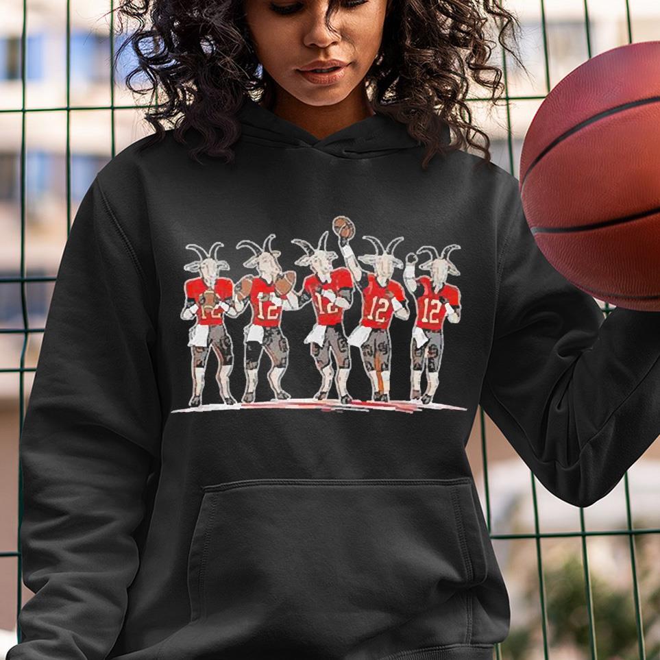 Barstoolsports goat throwing football shirt 1