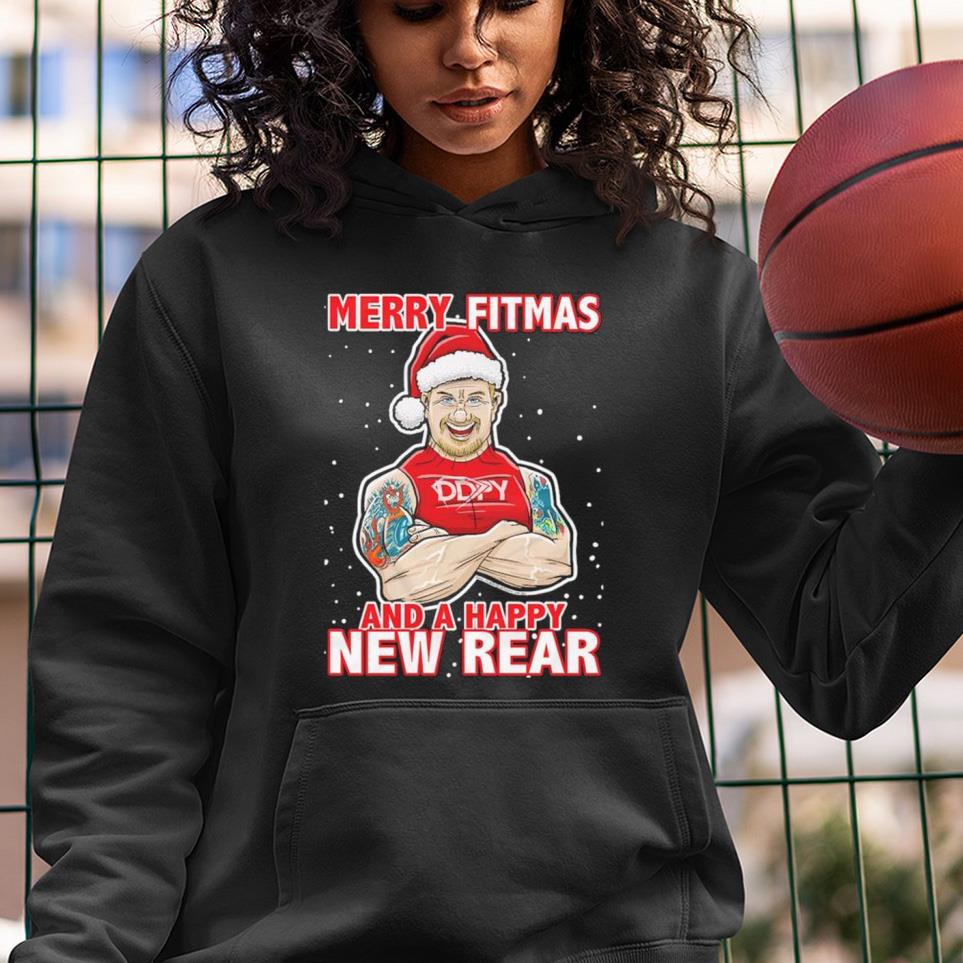 Diamond Dallas Page Merry Fitmas and a Happy New Rear shirt 1