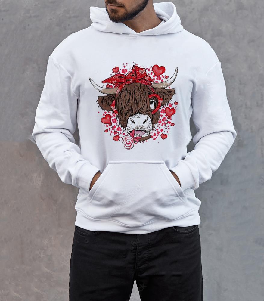 Happy Valentines Day Cow Western Heifer Shirt 1