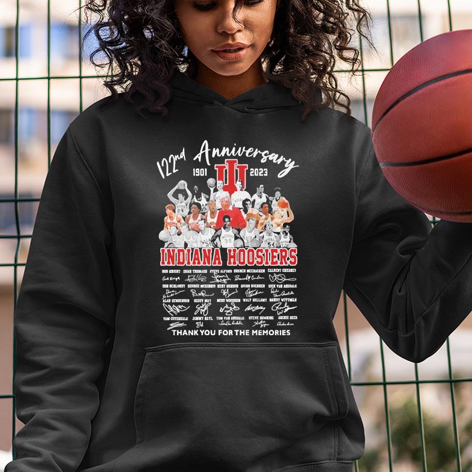 Indiana Hoosiers 120nd Anniversary 1901 2023 Thank You For The Memories Signatures Shirt 1