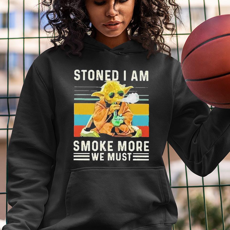 Master Yoda stoned I am smoke more we must vintage shirt 1