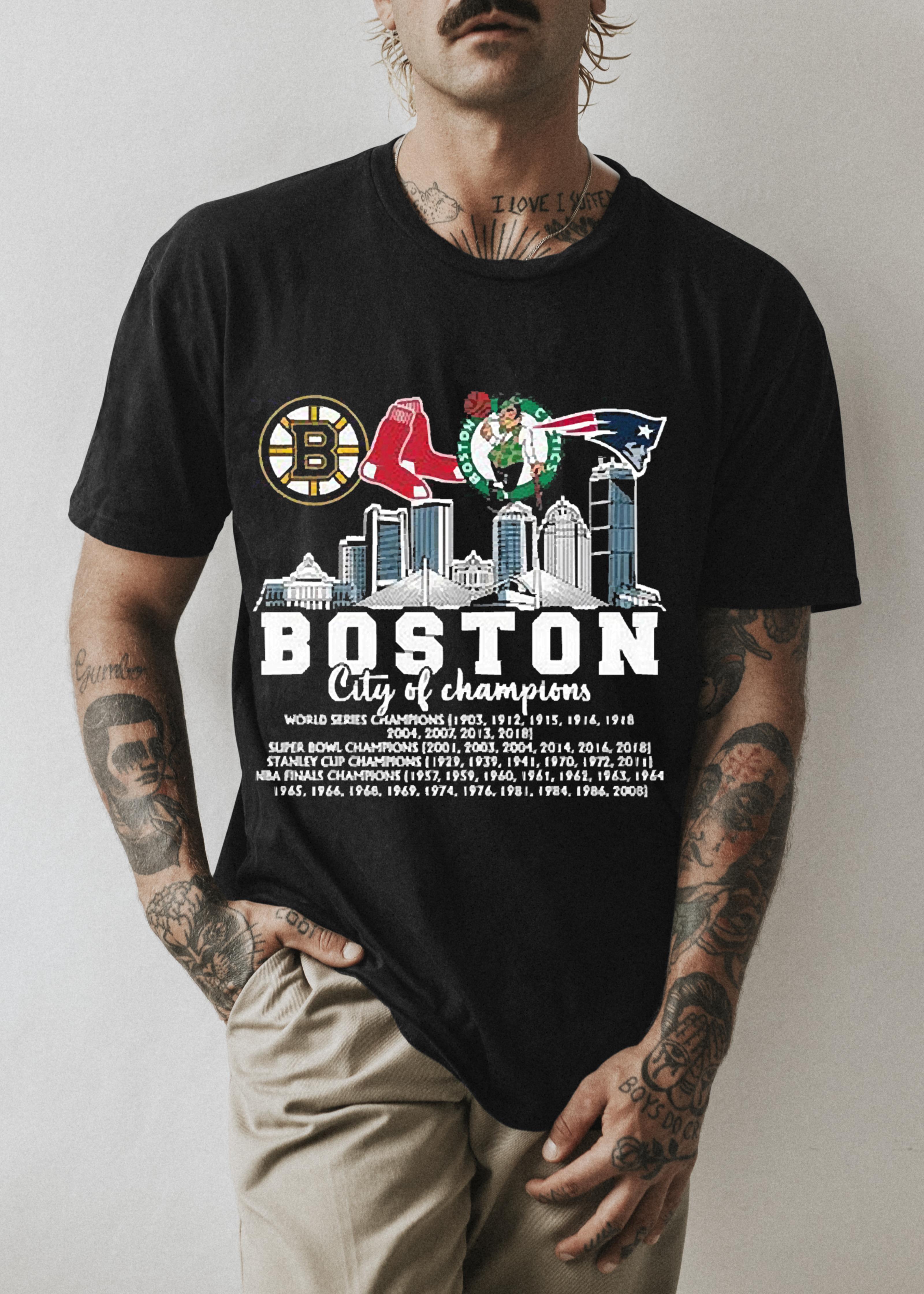 m211 2022 boston bruins red sox celtics patriots boston city of champions shirt hoodie - 2022 Boston Bruins Red Sox Celtics Patriots Boston city of Champions shirt