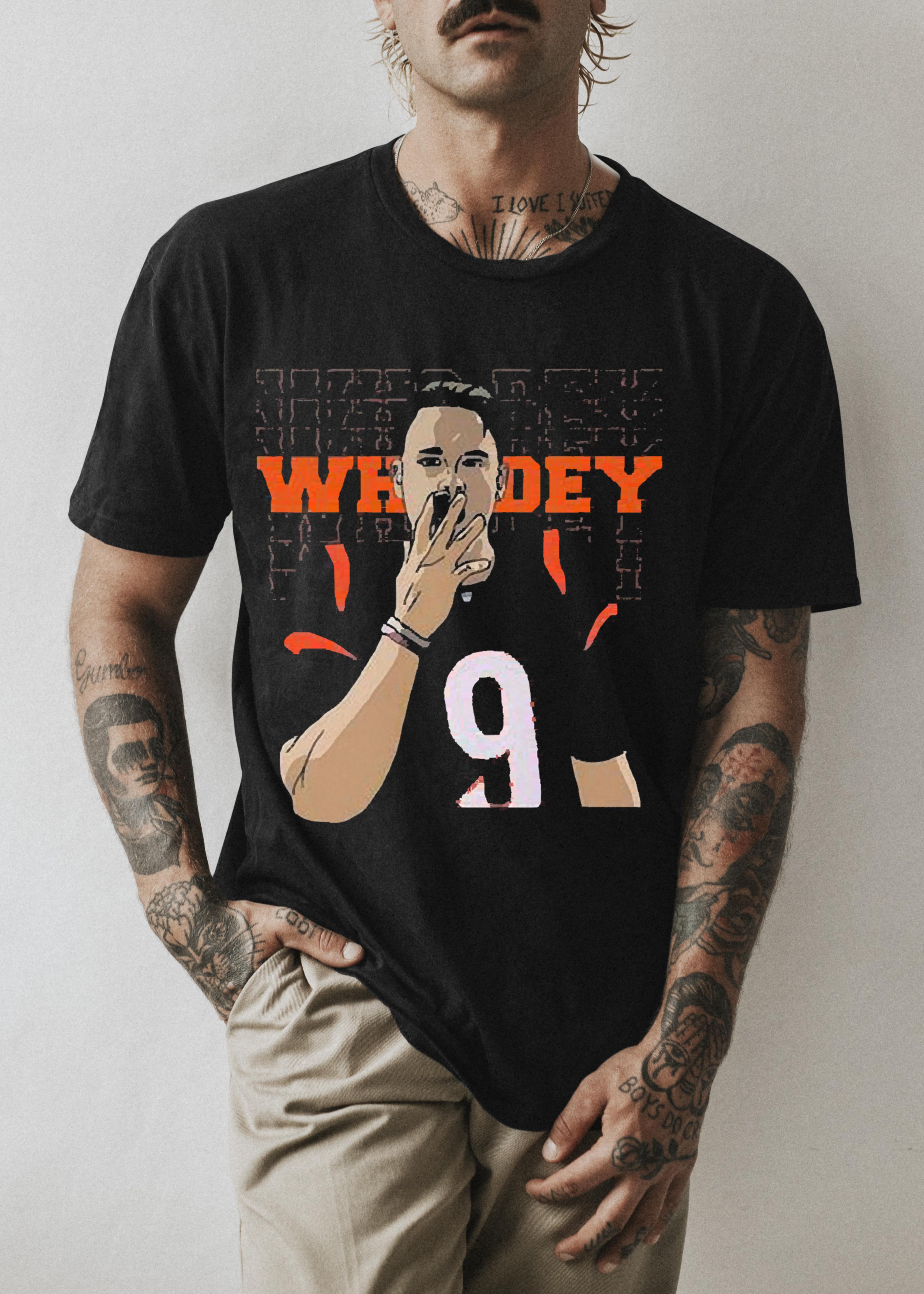 Cincinnati bengals who dey vinyl decal 2023 shirt 1