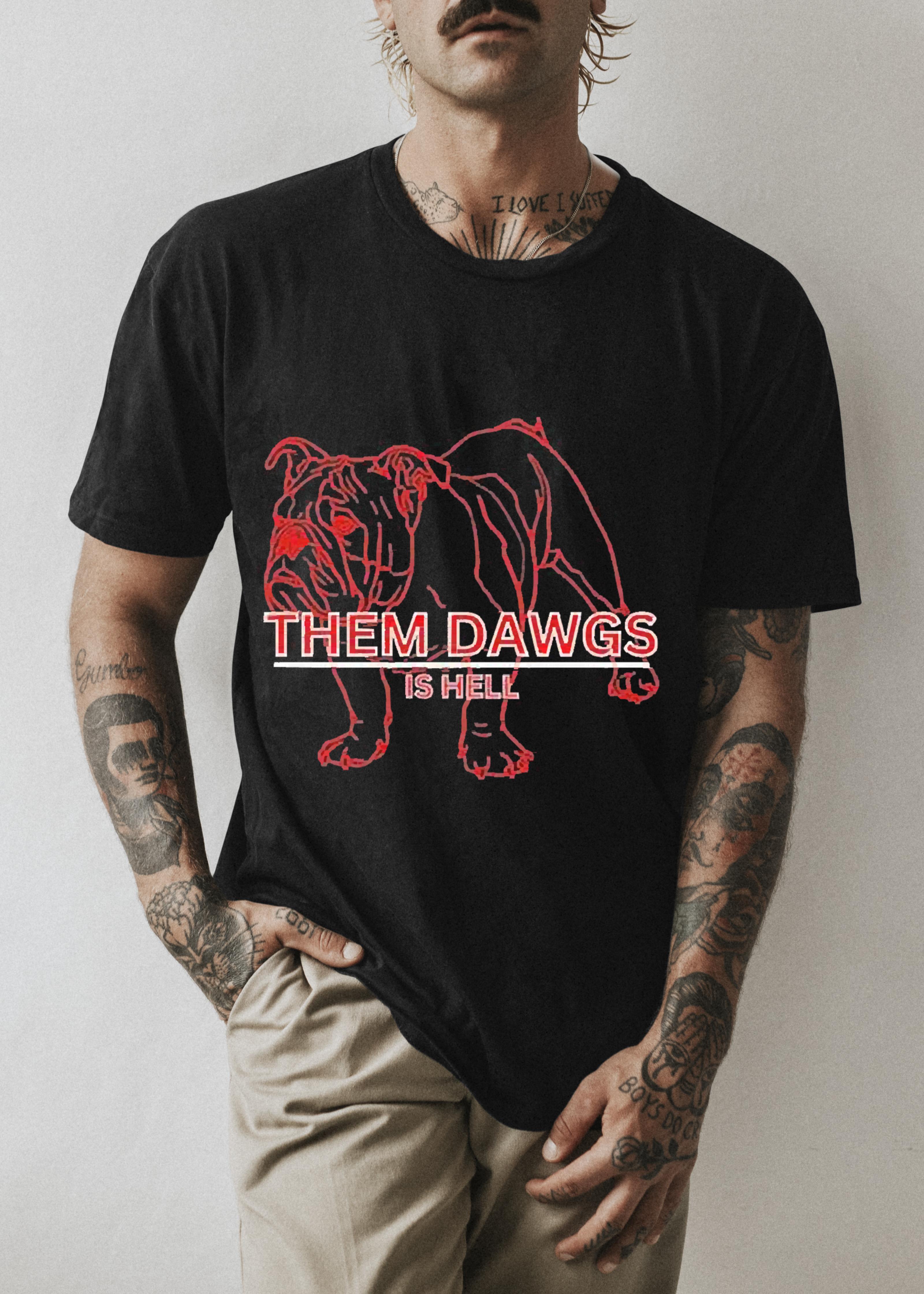 Georgia bulldogs dawgs them is hell sweater shirt 1