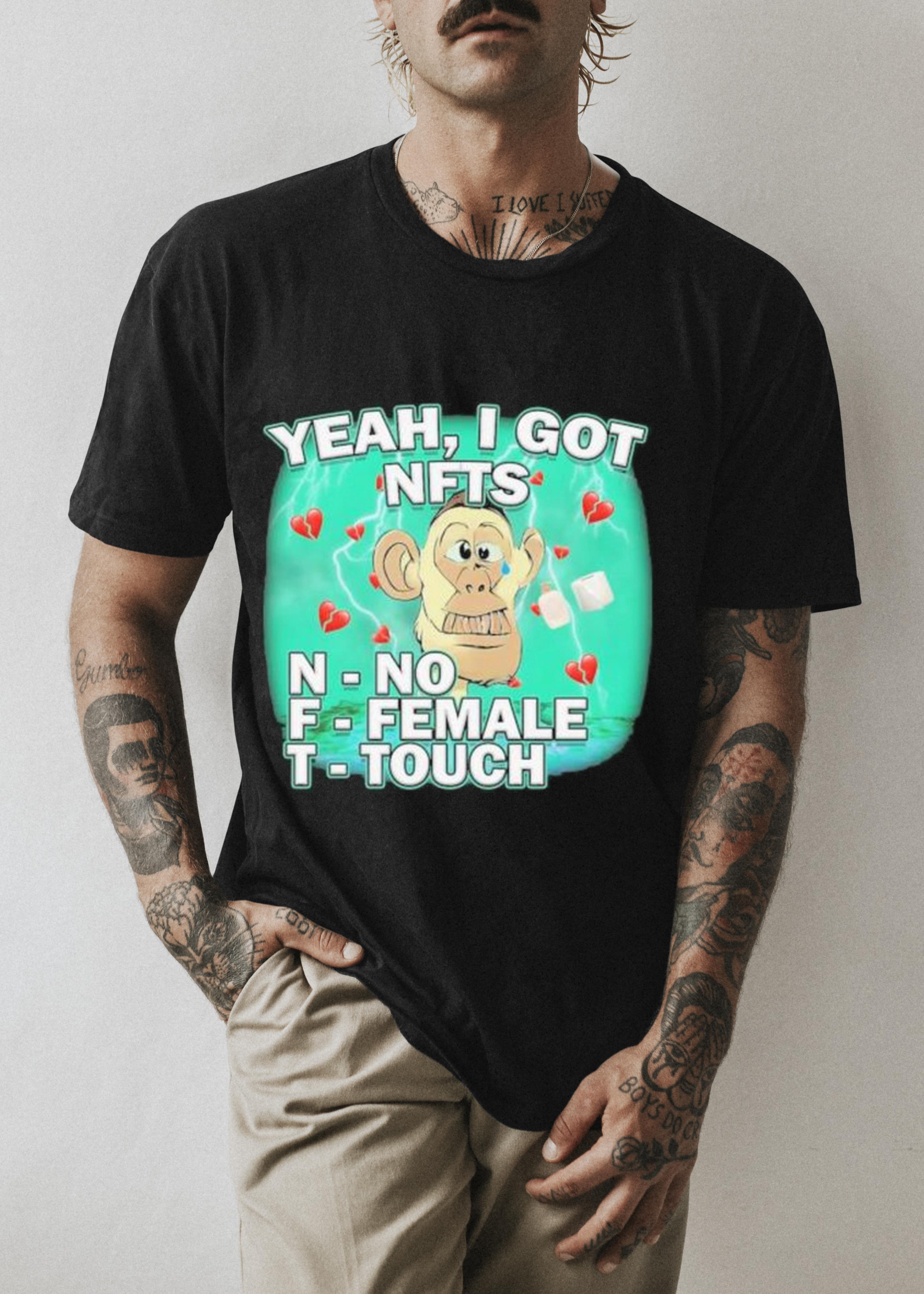 m211 monkey yeah i got nfts shirt hoodie - Monkey yeah I got NFTS shirt