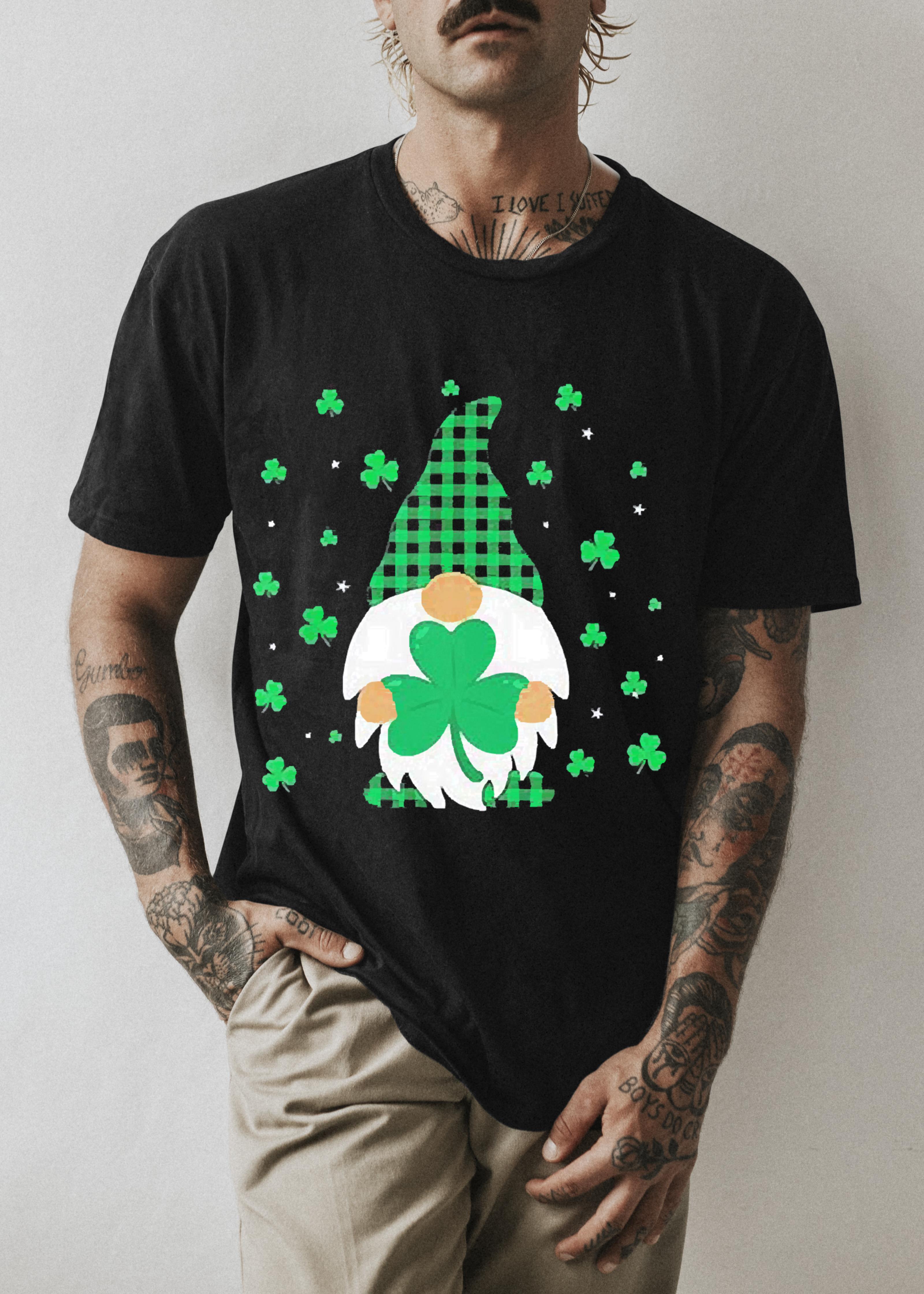 St Patricks Day Gnome Shirt Shamrock Irish Shirt 1 Thebeatlestshirt News
