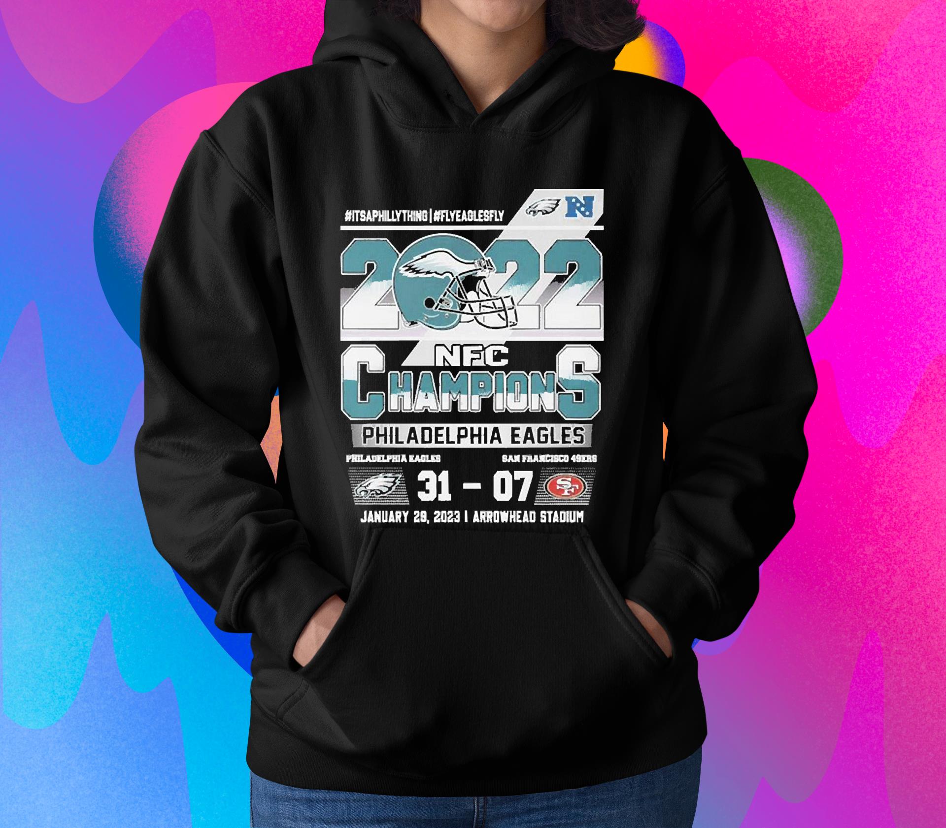 FlyEaglesFly 2022 NFC Champions Philadelphia Eagles shirt 1