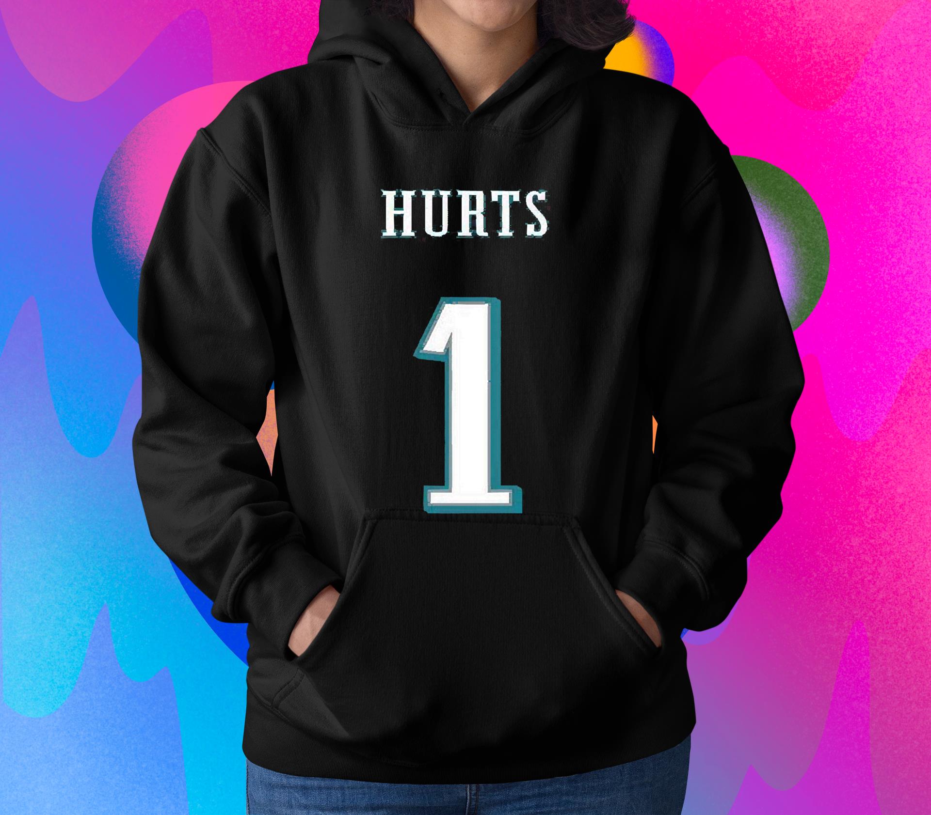 Jalen hurts philadelphia eagles super bowl lvii big & tall name & number shirt 9