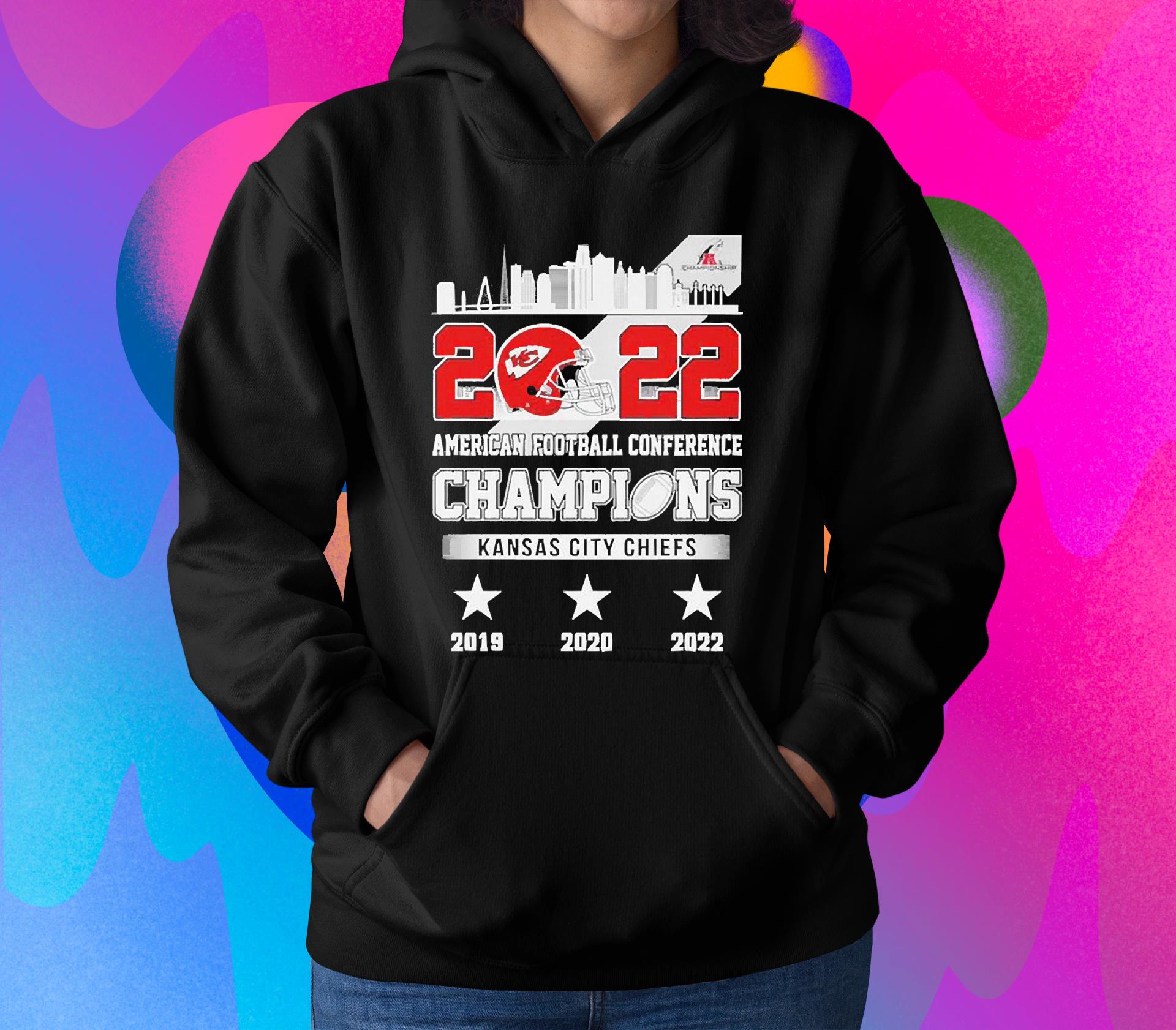 Kansas City Chiefs Skyline American Football Conference Champions 2019-2022 shirt 1