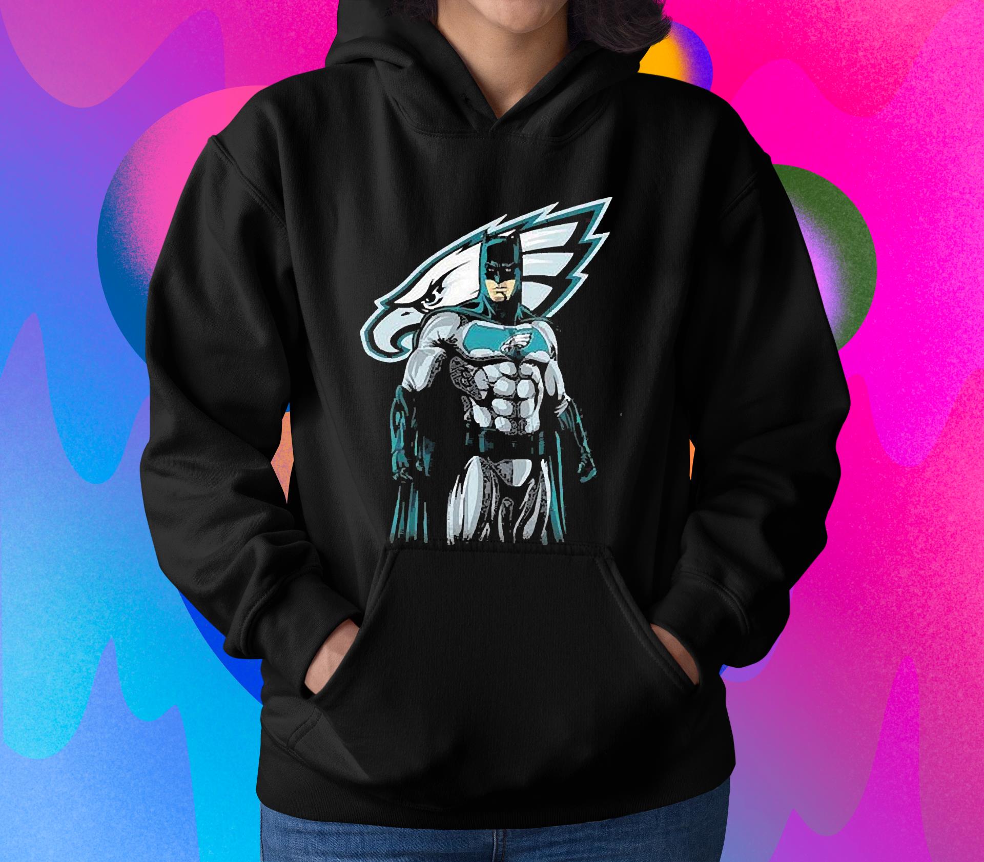 Nfl philadelphia eagles batman superhero avenger shirt 1