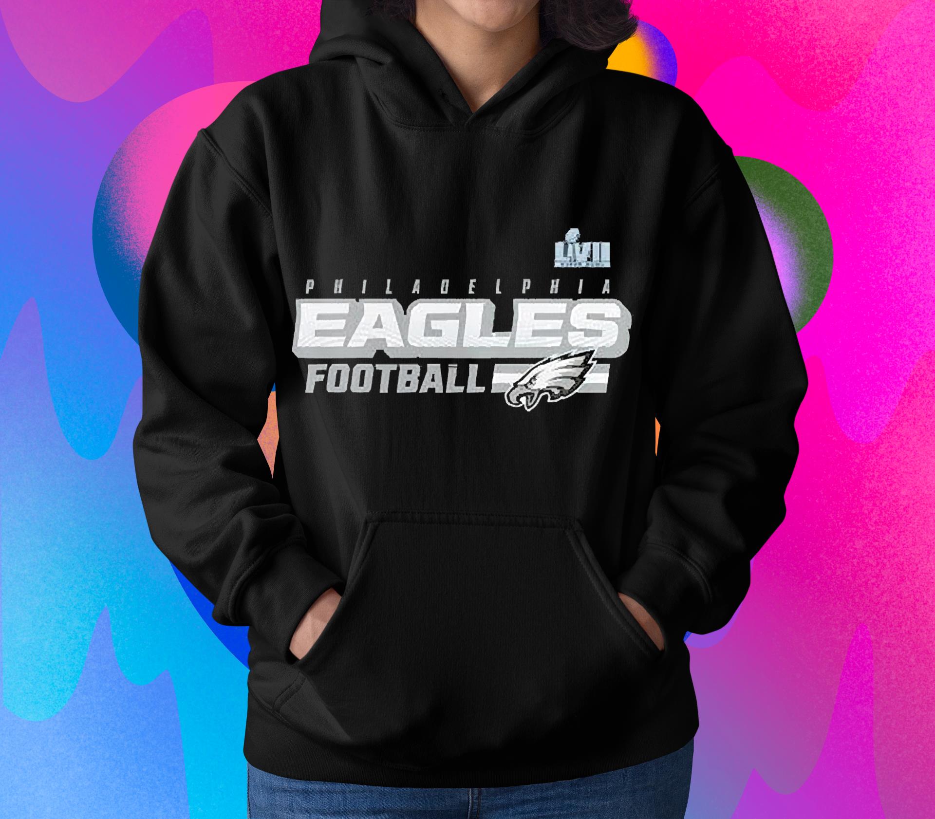 Philadelphia eagles super bowl lvii star trail shirt 1