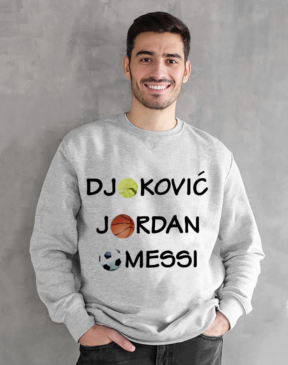 Djokovic Jordan Messi Shirt 1