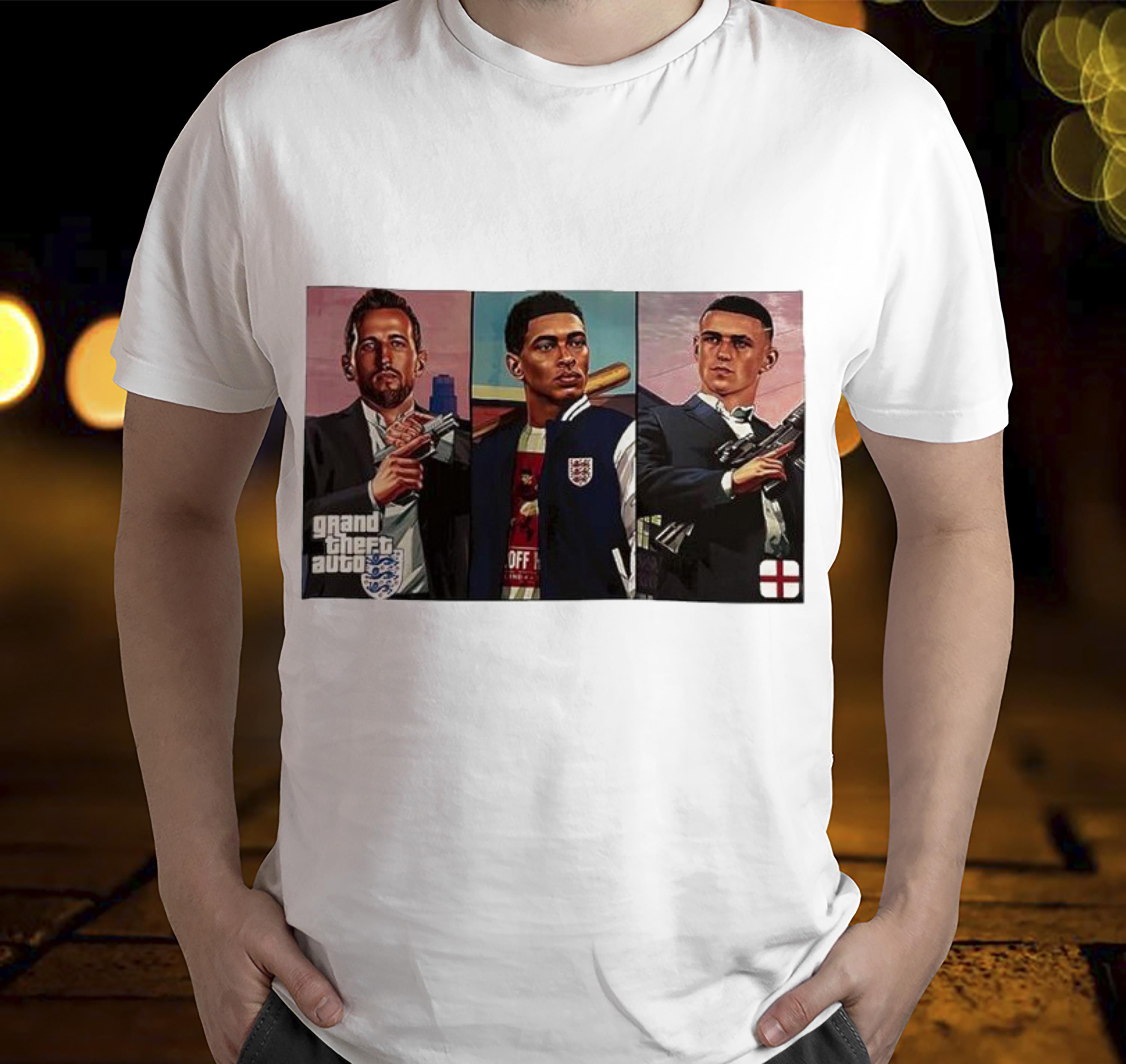 Harry Jude Bellingham Phil Foden England GTA shirt 1