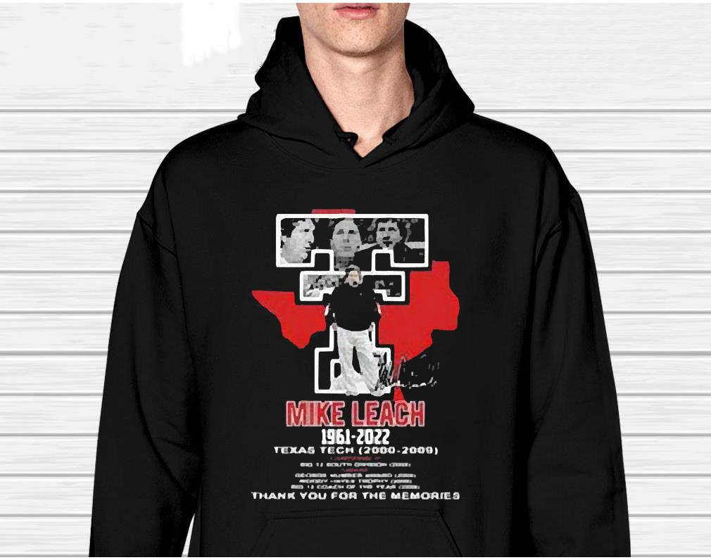 Mike Leach 1961-2022 Texas Tech 2000-2009 Thank You For The Memories Signature Shirt 1 Thebeatlestshirt News