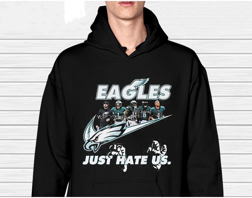 Philadelphia Eagles Just Hate Us Signatures Shirt 1 Thebeatlestshirt News