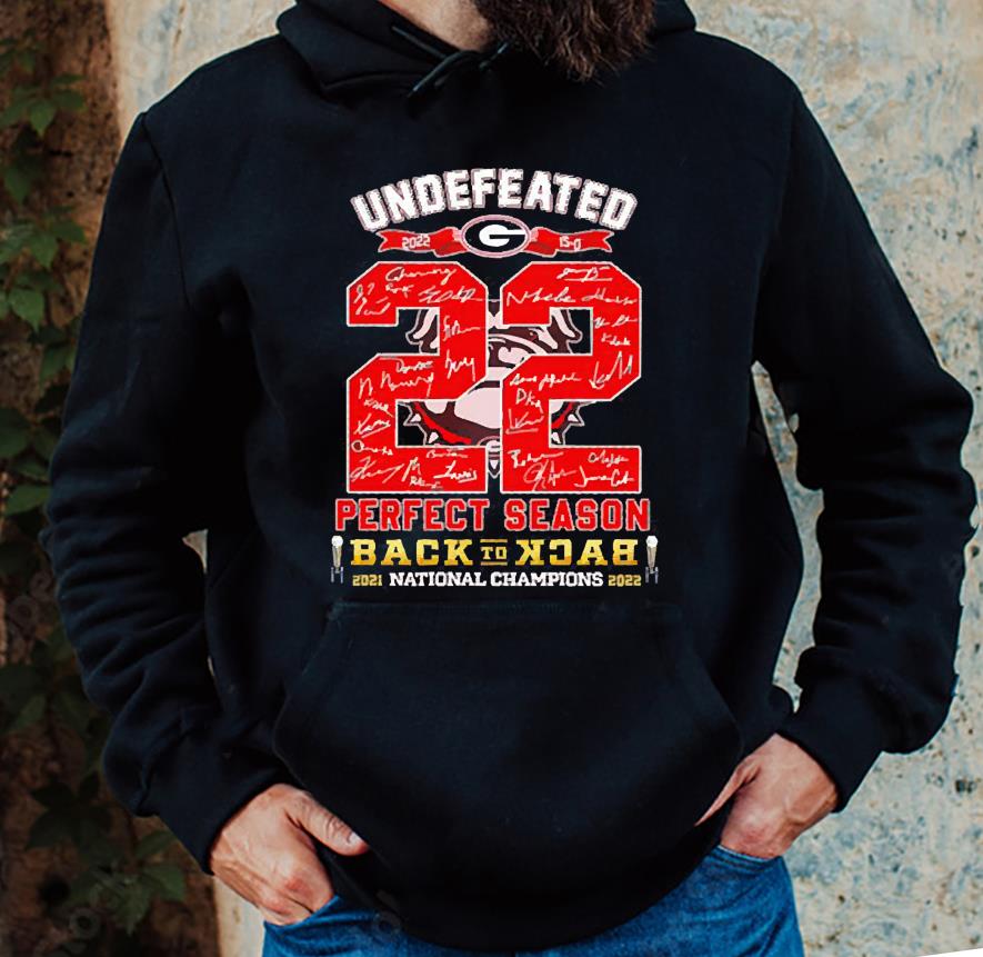 Georgia Bulldogs undefeated 2022 perfect season back to back shirt 1 Thebeatlestshirt News