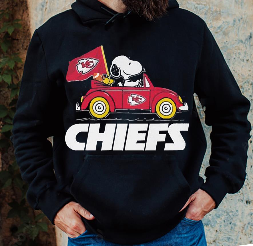 Snoopy and Woodstock Driver Car Kansas City Chiefs AFC Champion 2023 shirt 1