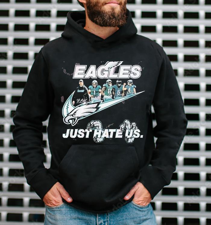 2023 Philadelphia Eagles just hate us signature shirt 1