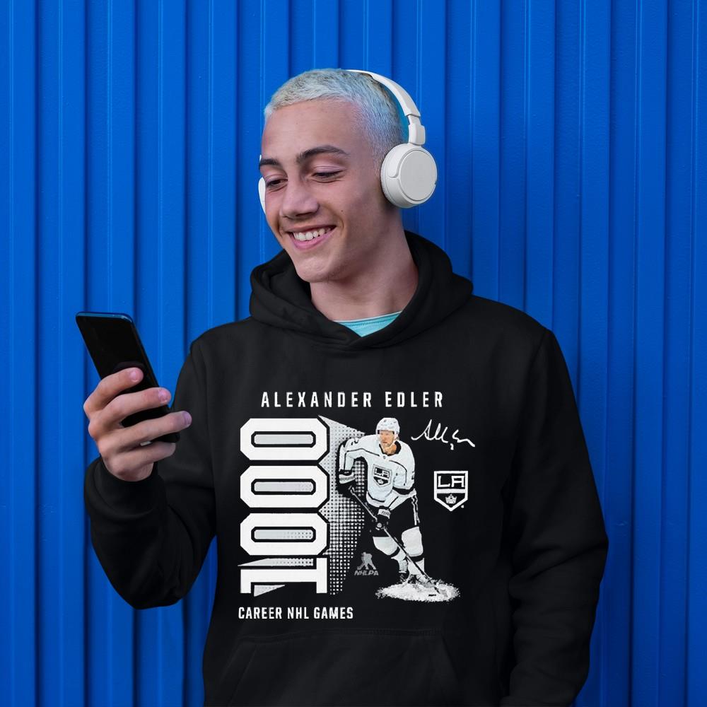 Alexander Edler Los Angeles Kings 1,000 Career Games Shirt 1