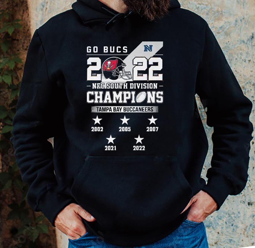 Tampa Bay Buccaneers Go Bucs 2022 NFC South Division Champions 2002-2022 shirt 1
