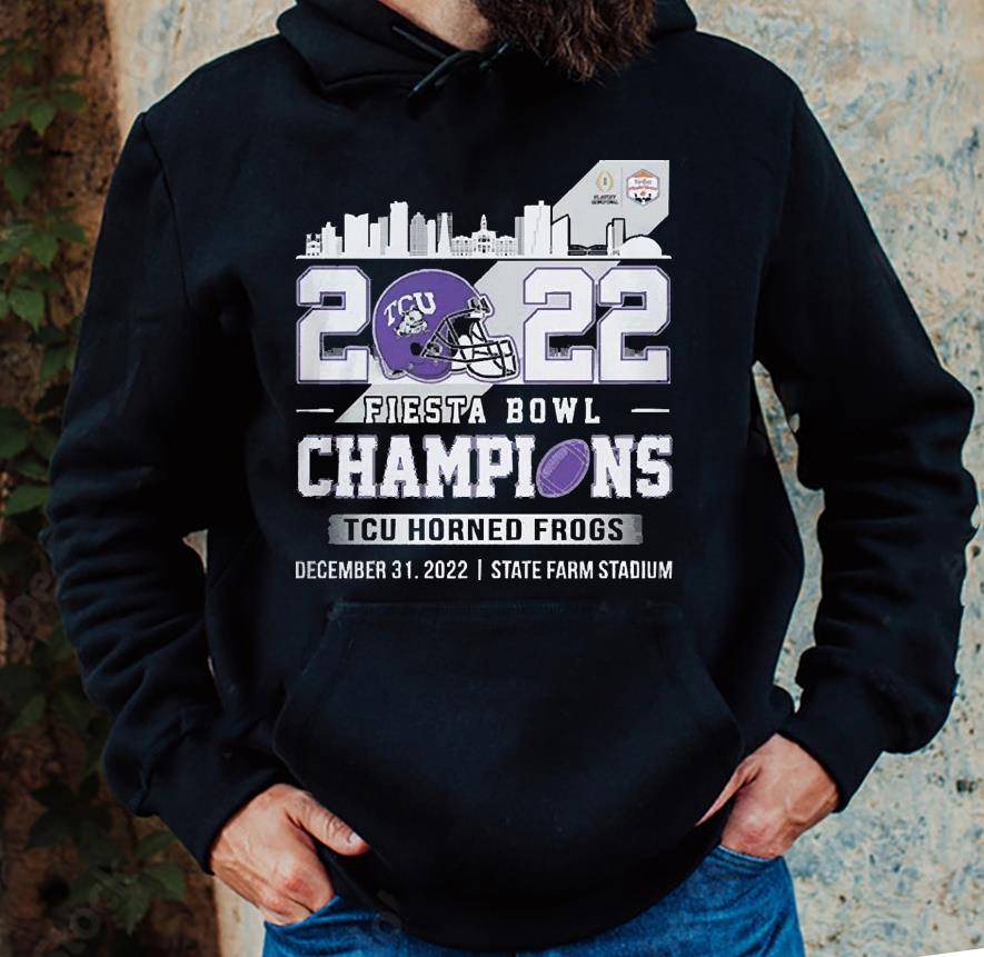 TCU Horned Frogs Skyline 2022 Fiesta Bowl Champions shirt 1