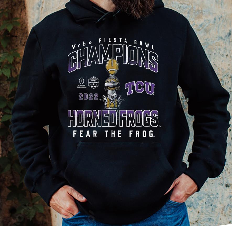 Tcu Horned Frogs Vrbo Fiesta Bowl Champions 2022 Horned Frogs Fear The Frog shirt 1