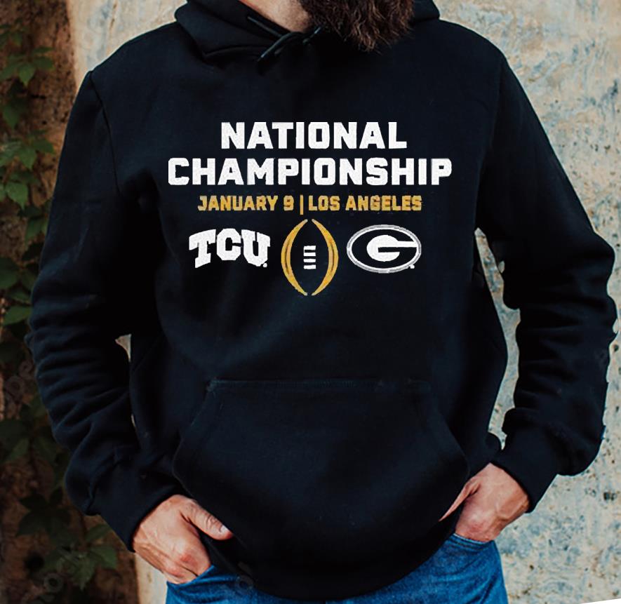 Tcu horned frogs vs georgia bulldogs national championship 2022 shirt 1