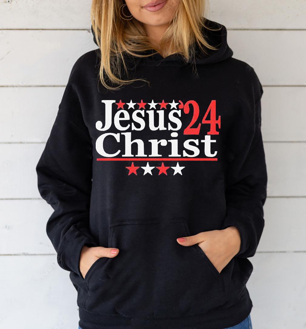 Jesus christ 2024 political election parody shirt 1