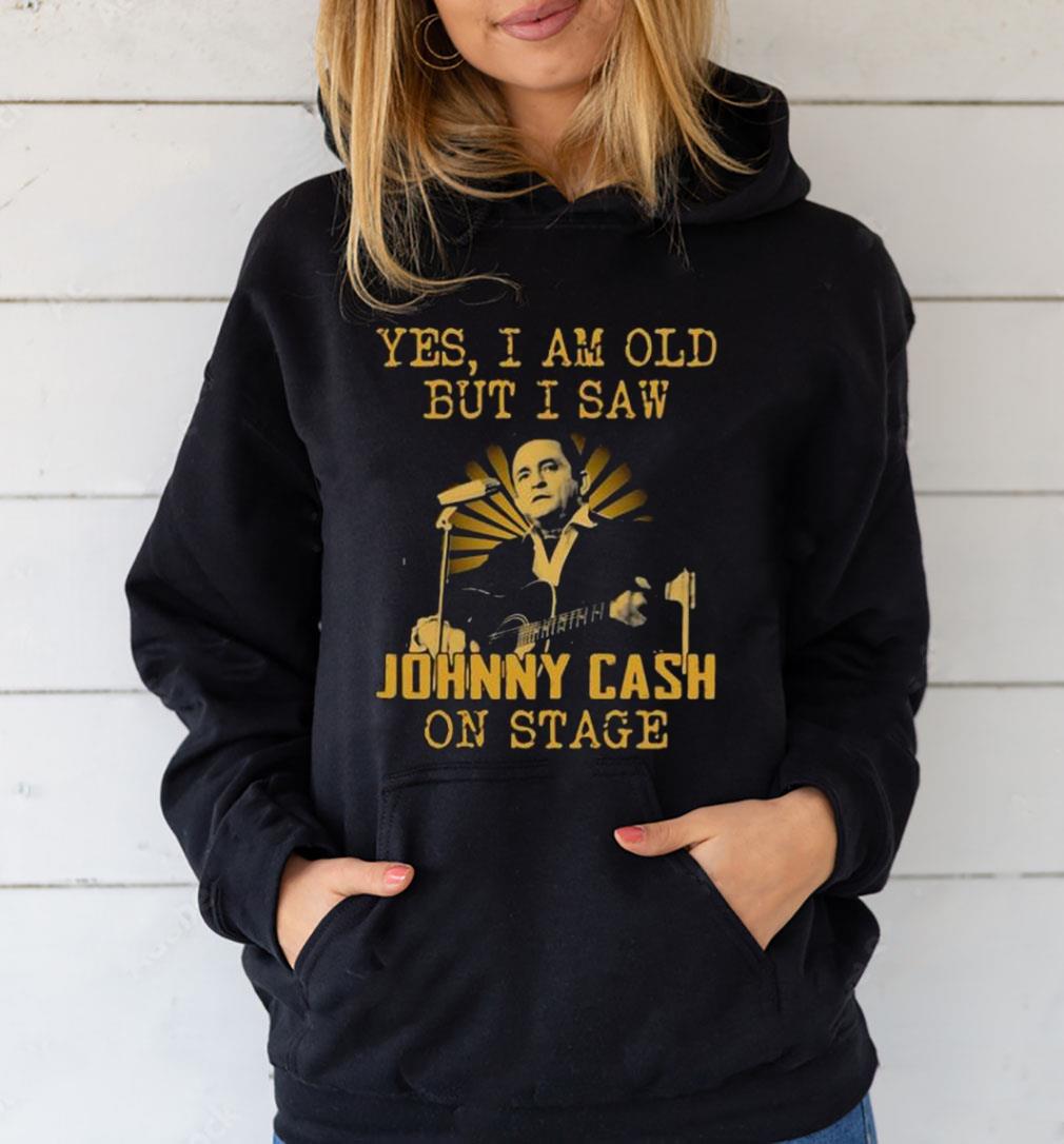 Yes I Am Old But I Saw Johnny Cash On Stage Vintage Shirt 1
