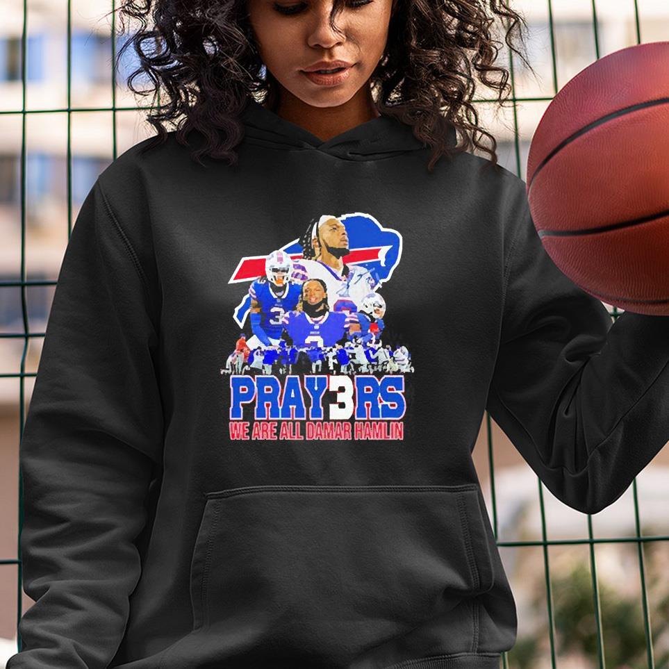Buffalo Bills Prayers We Are All Damar Hamlin Signature Shirt 1