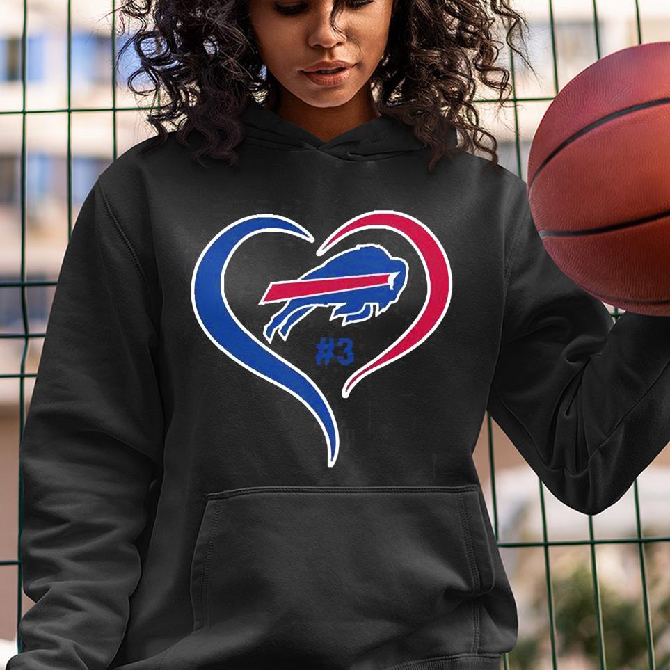 m91 heart buffalo bills 3 damar hamlin shirt hoodie - Heart Buffalo Bills #3 Damar Hamlin Shirt