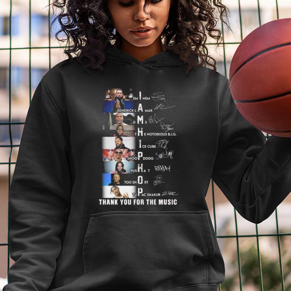 I Am Hip Hop Thank You For The Music Signatures 2023 Shirt 1