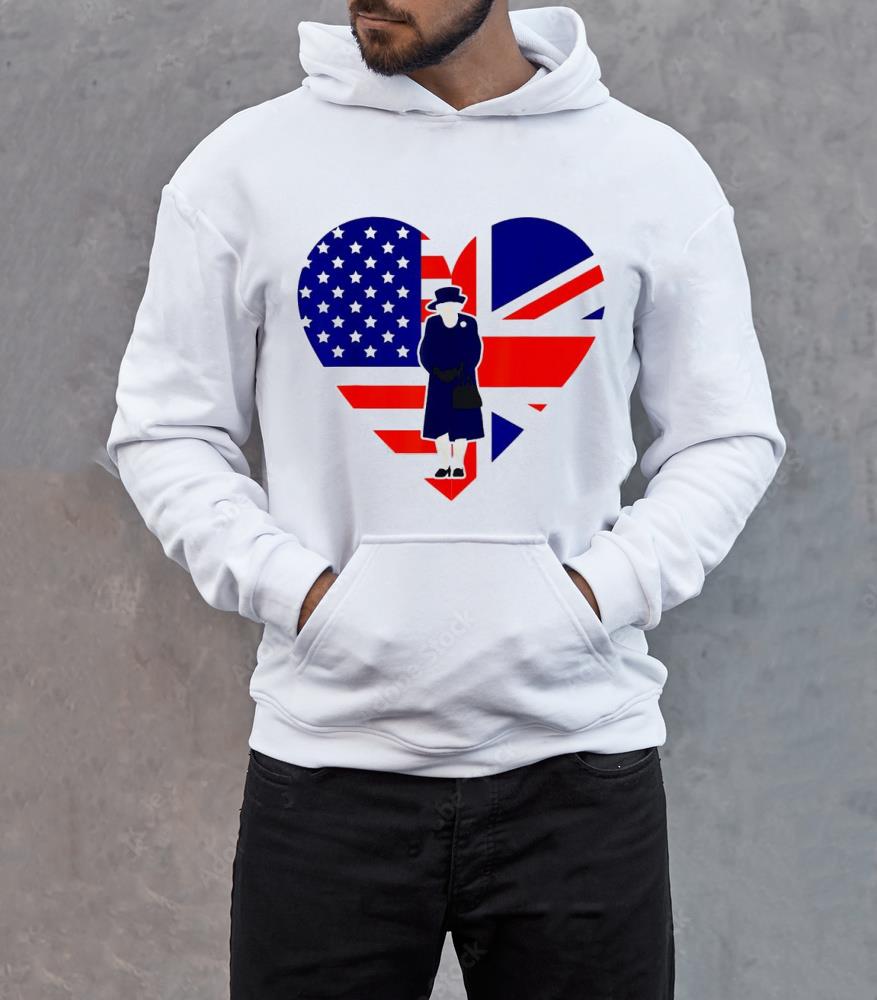 USA UK Love British Monarch Queen Elizabeth ll 1926-2022 Shirt 1