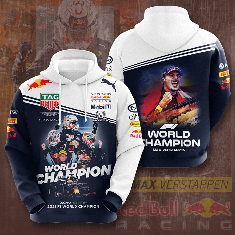 Max Verstappen 2021 F1 Wins Hoodie Aston Martin Sweater Tag Heuer Aston Martin shirt 1