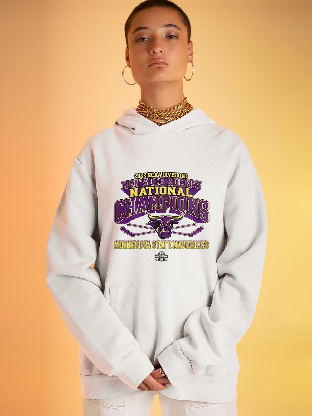 Minnesota State Mavericks NCAA Division I Men’s Ice Hockey National Champions Frozen Four 2022 Shirt 1