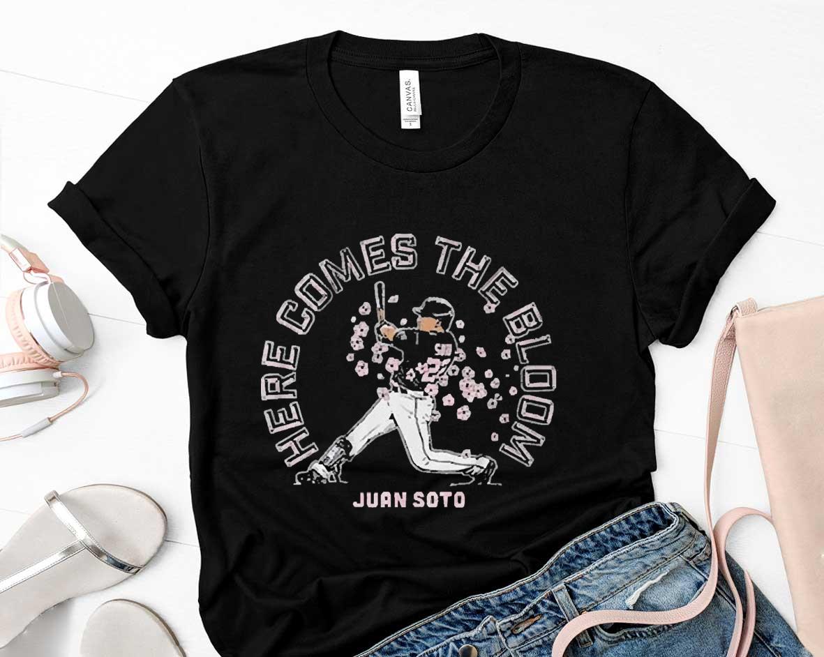Awesome Juan Soto Here Comes The Bloom Shirt 1 Starwars News
