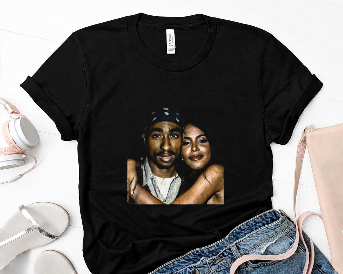 Tupac And Aaliyah Graphic T Shirt Mens Tee 1 Starwars News