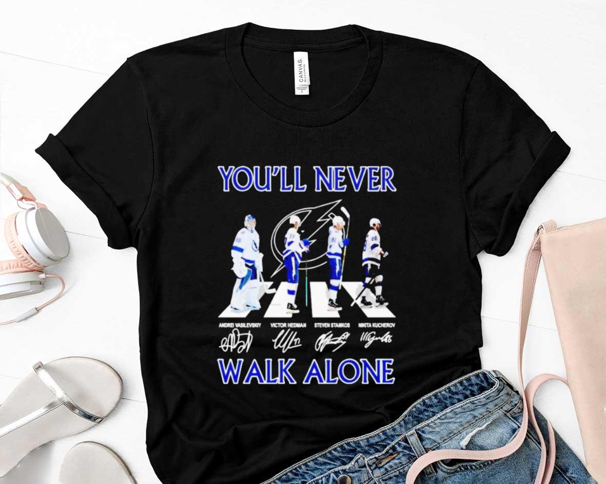 Tampa Bay Lightning Youll Never Walk Alone Abbey Road Signatures Shirt 1 Starwars News