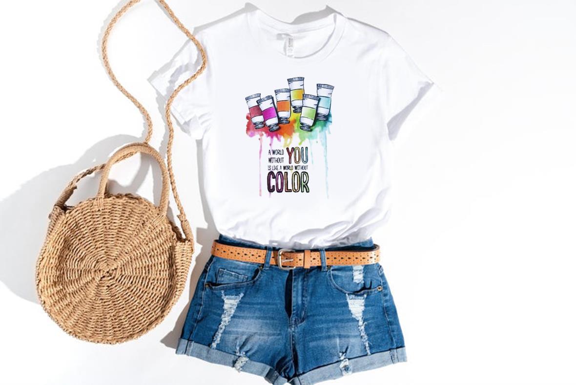 A World You Without Is Like Word Without Color Shirt 1 Clothing