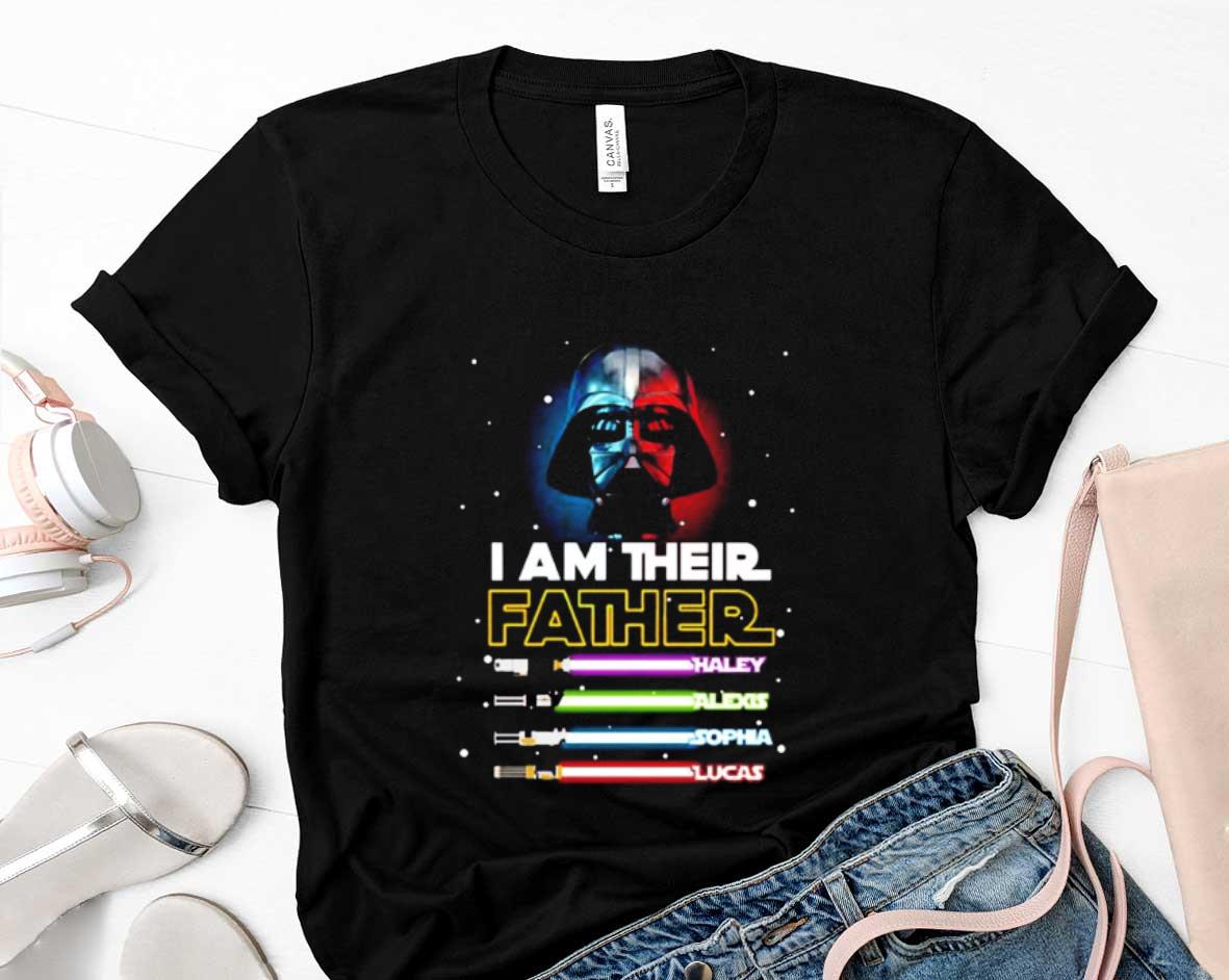Star Wars I Am Their Father Personalized Fathers Day Shirt 1 Clothing