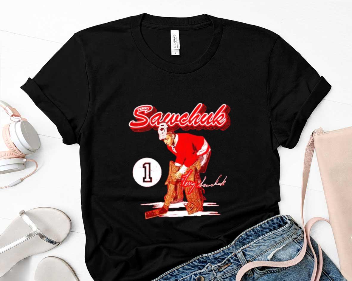 Terry Sawchuk Ice Hockey Signatures Shirt 94 Clothing