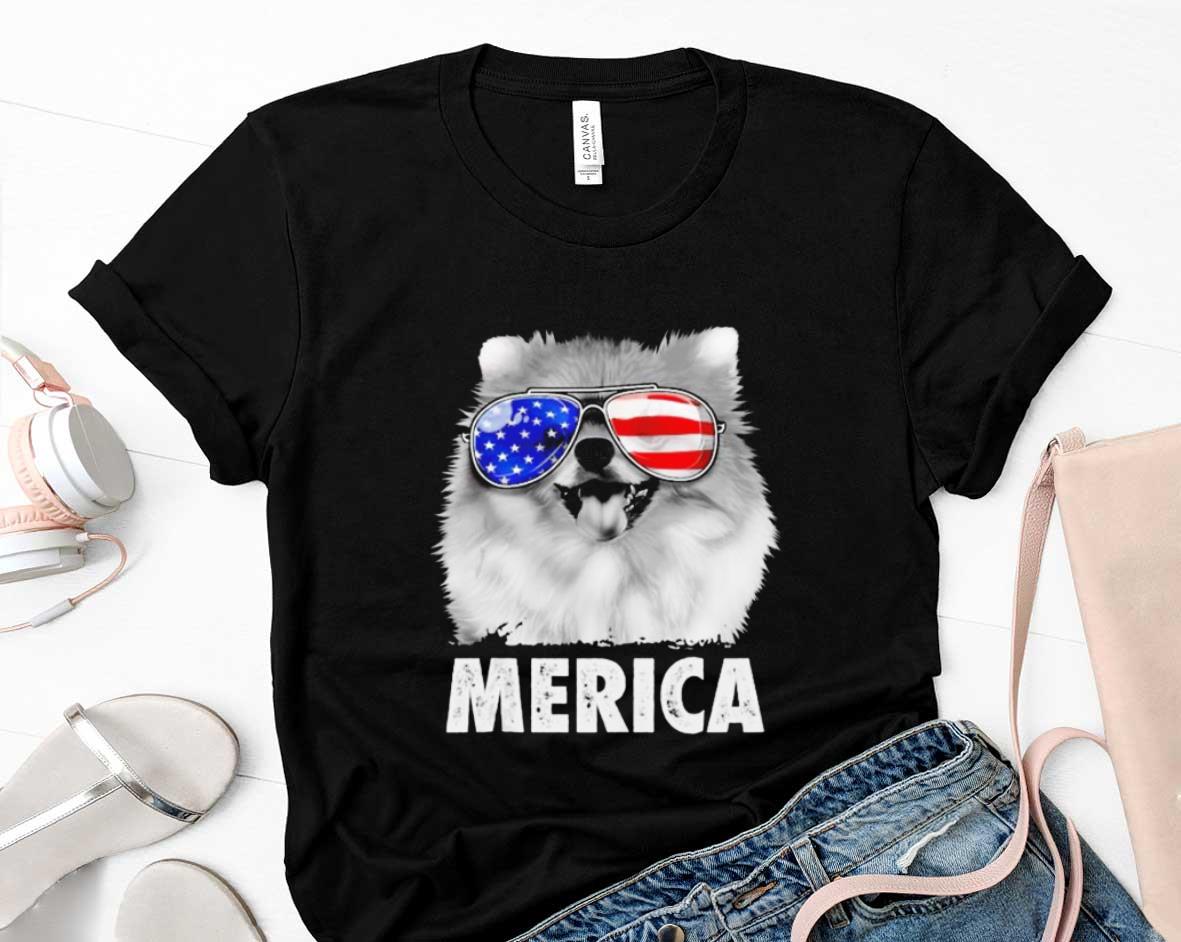 Pomeranian Merica 4th of July shirt 1 Thebeatlestshirt News