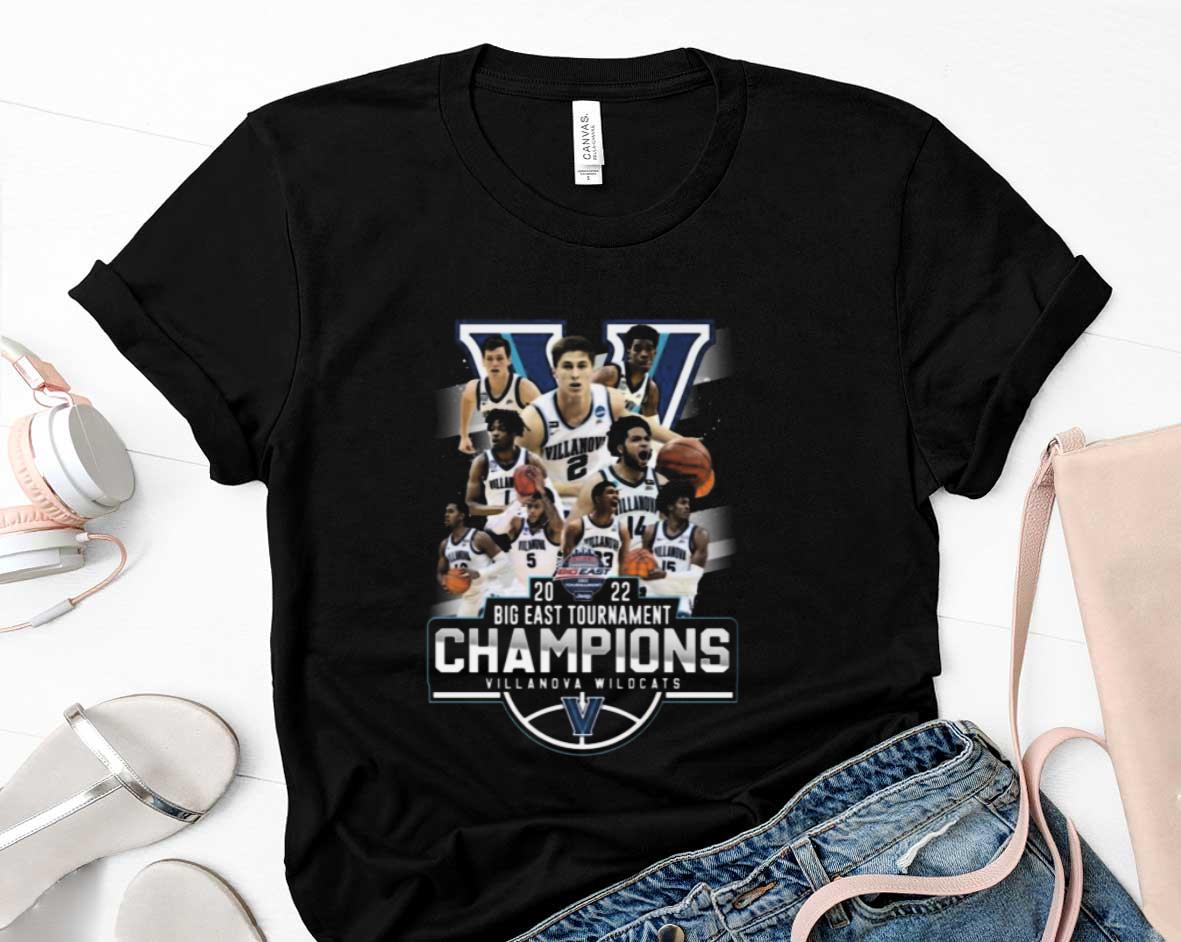 2022 Big East Tournament Champions Villanova Wildcats Shirt 1 Postmaloneshirt News