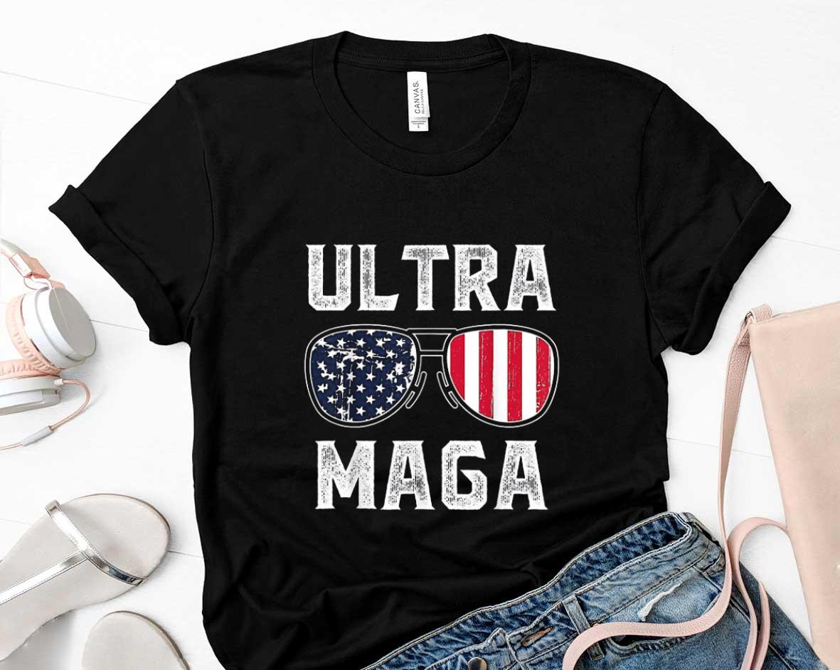 Ultra Maga Anti Joe Biden Ultra Maga Vintage American Flag Shirt 1 Postmaloneshirt News