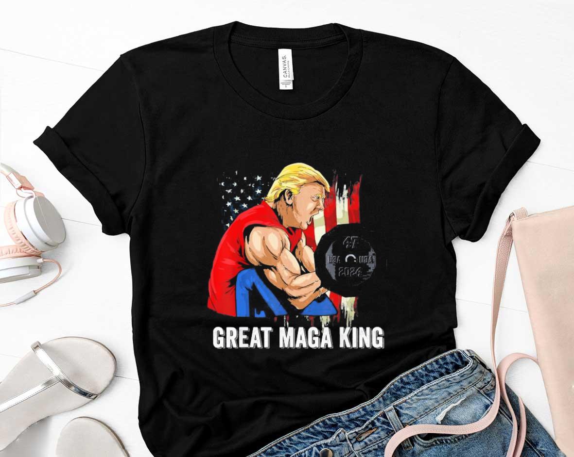 Vintage Old The Great Maga King Ultra Maga Patriotic Flag Us Tee Shirt 1 Postmaloneshirt News