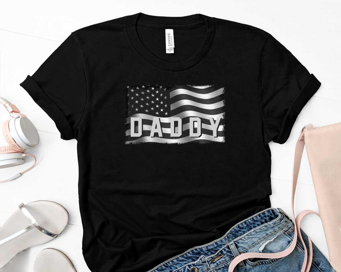 America Flag Daddy Fathers Day Shirt 47 Father's Day