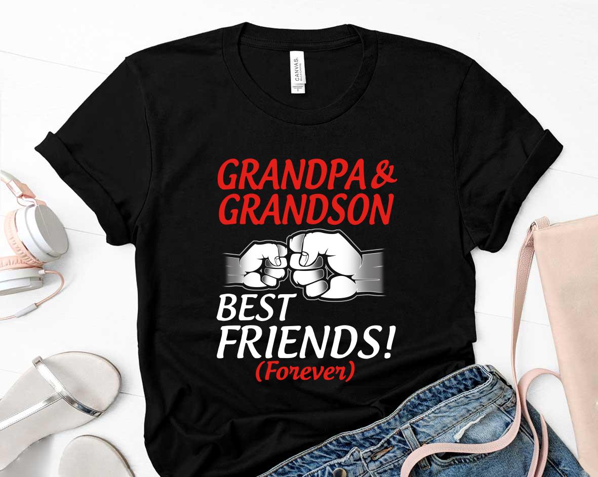 Grandpa And Grandson Best Friends Forever Happy Fathers Day Shirt 9 Metallicatee News