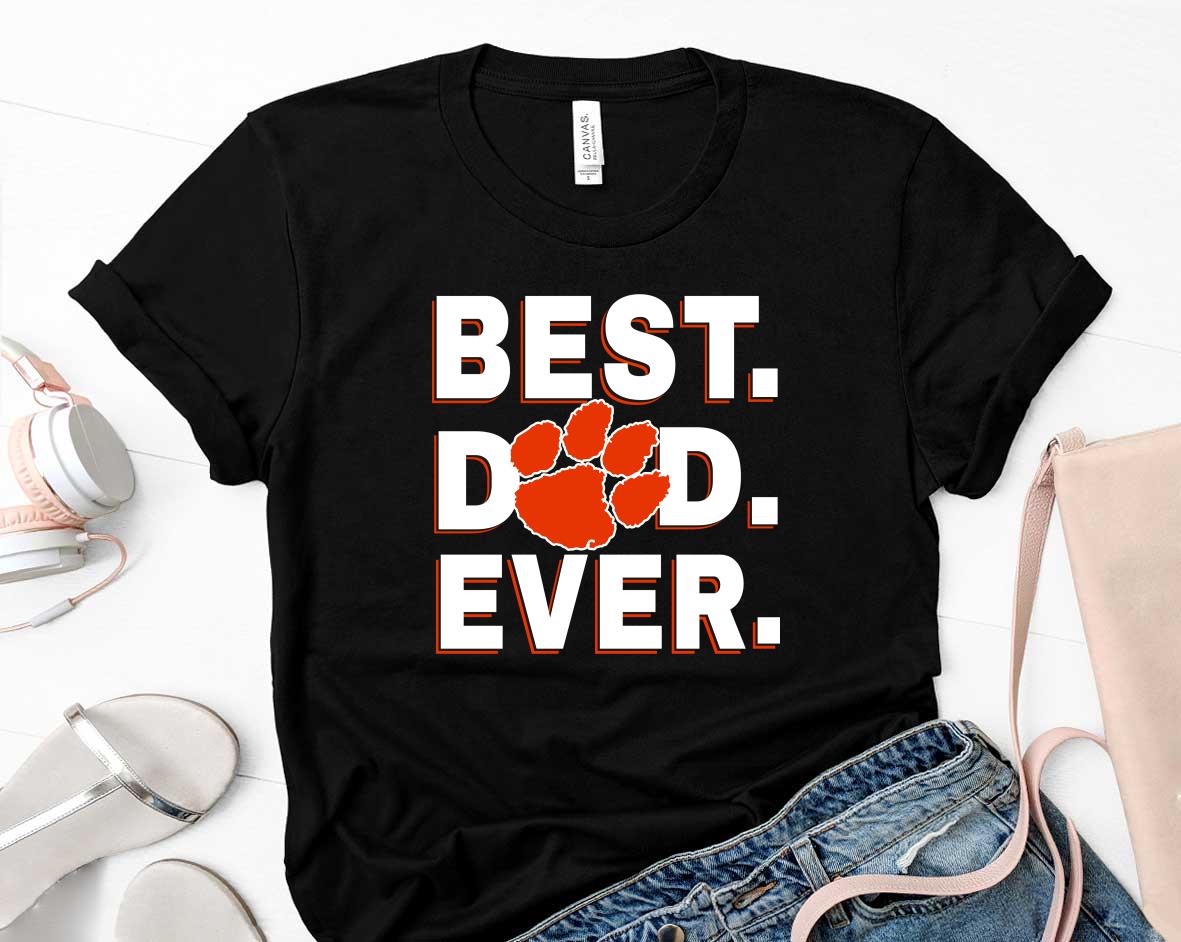 Best Dad Ever Clemson Tigers Fathers Day Shirt 1 Metallicatee News
