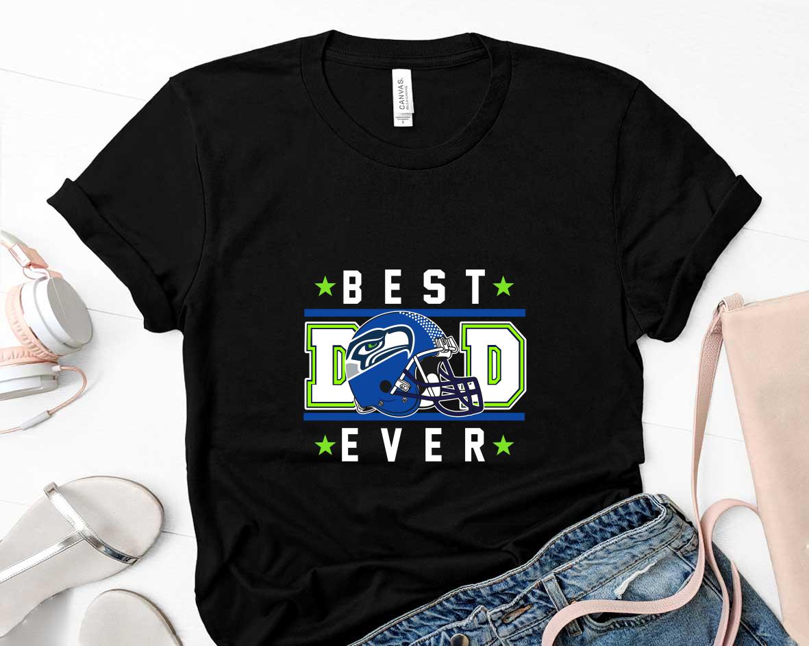Seattle Seahawks Best Dad Ever Happy Fathers Day Stars Shirt 1 Postmaloneshirt News